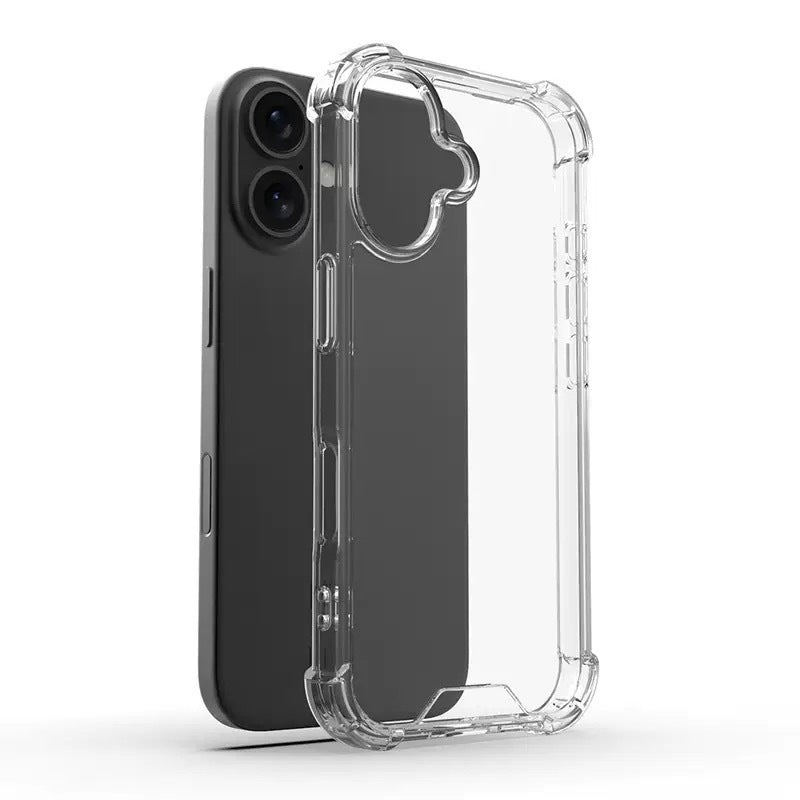 Apple iPhone 16 Plus Kılıf Zore Nitro Anti Shock Silikon Şeffaf
