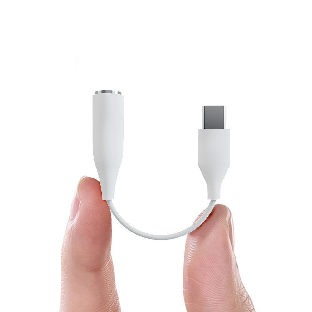 Zore JH-048 Type-C to 3.5mm Aux Çevirici Ses Adaptörü Beyaz